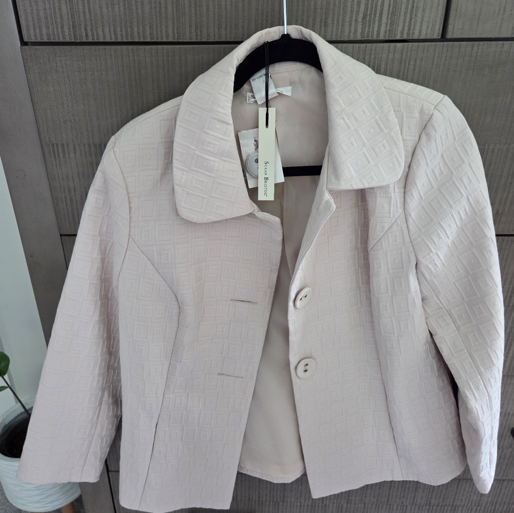 Susan Bristol Cream Blazer